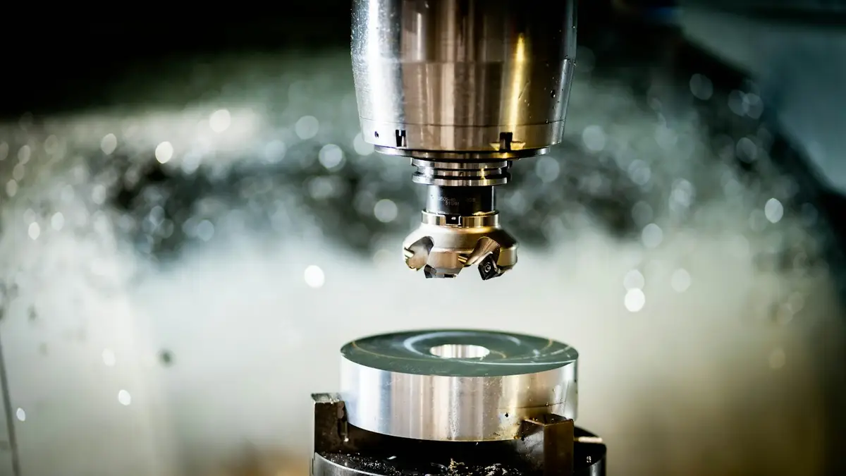 Dao phay mặt trên trục chính máy phay CNC